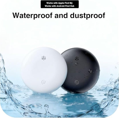 Bluetooth Tracker for Keys, Luggage & Pets – Smart Finder Compatible with iOS & Android, No Monthly Fee, Item Locator by BlissfulTails(2 Pack, White)