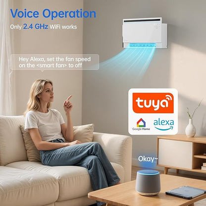 1800W Smart Panel Space Heater with Bluetooth Speaker,Play Music & Lyric Display & RGB Lights, 6-in-1 Heater Fan, App/Voice/Remote/Touch Control, Wall-Mount or Freestanding, Works with Alexa