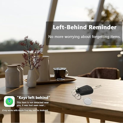 Air Tracker Tags-2 Pack, Item Tracker with Waterproof Case for Your Keys, Wallet etc, Luggage Tracker Works with Find My APP (iOS Only)