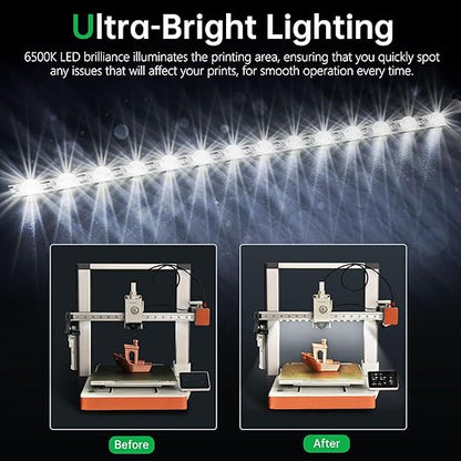 BIQU Panda Lux Compatible with Bambu-Lab A1 LED Light Strip Easy Installation High Brightness Light Bar