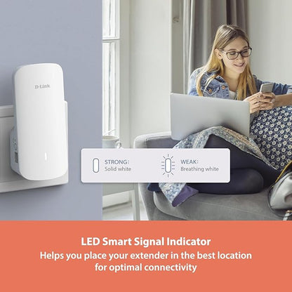 E30 AX3000 Mesh WiFi 6 Range Extender, Universal Compatibility, Gigabit Ethernet Port, Covers up to 13,999 sq. ft., Whole Home Internet Signal Booster