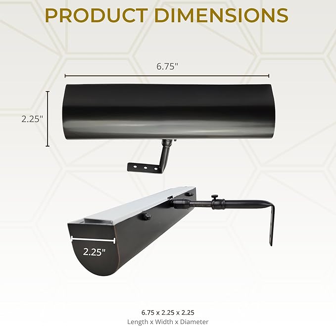 Royal Designs, Inc. Cordless Remote Control LED Picture Light, Dimmable with Timer Function, Oil Rubbed Bronze, 6.75 Inches, 2 Pack