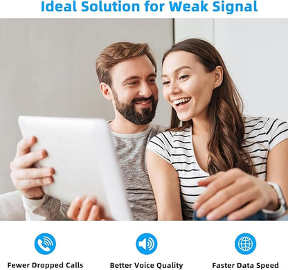 Cell Phone Booster for Home, Up to 6000 Sq.Ft,Cell Phone Signal Booster with 2 Indoor Antennas for Band 66/2/4/5/12/17/13/25