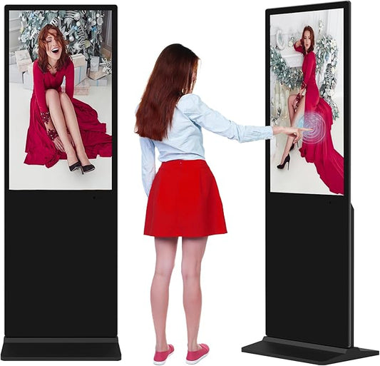 43 in Digital Signage Capacitive Touch Digital Signage Displays,with WiFi USB/APP Software Input Digital Signage Kiosk, Android 11 Digital Signage Player