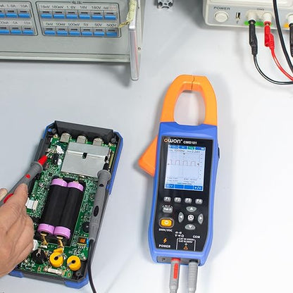 OWON Digital Clamp Meter with 2.8-inch IPS LCD Display, AC/DC Oscilloscope Function 3 in 1, 20000 Count True RMS Auto-ranging Current Meter, Bluetooth Current Meter and Oscilloscope
