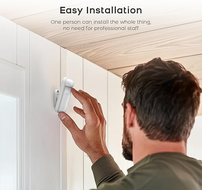 4G Smart Home Security Alarm Kit, Wireless WiFi Home Alarm System with Siren, PIR Motion Sensor, Remote Controls, Window/Door Sensor, Support SMS Push/APP Linkage Alert (20 Pieces)