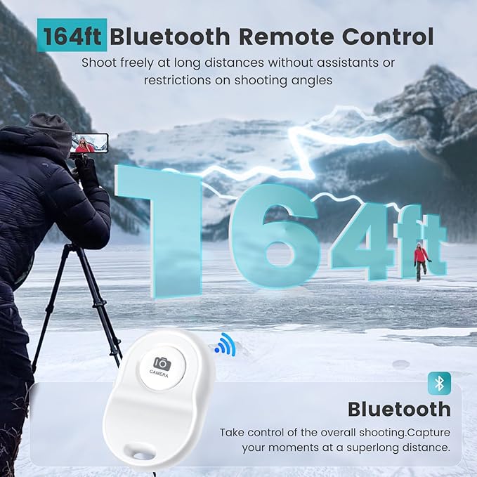 Magnetic Phone Vlog Selfie Monitor Screen,1080P Wireless Recording,Back Camera Selfie Monitor with Bluetooth Remote Control,for Selfie Vlog Live Broadcast,Compatible with iPhone and Android System