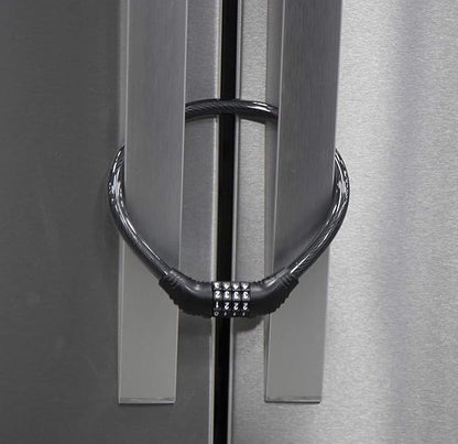 Urban August Fridge Lock: Multi-Functional Cable Combination Lock, for French-Door Refrigerators and Cabinets. Great Fridge Lock for Children or Adults (Two)
