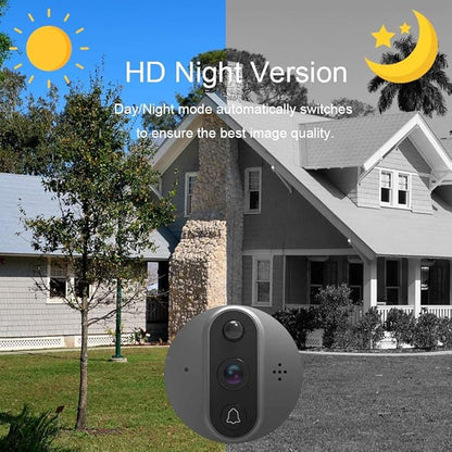 Peephole Camera for Apartment Door, WiFi Door Peephole Viewer Video Doorbell 1080P Camera with Monitor 4.3 Inch LCD Screen Motion Detection Night Vision