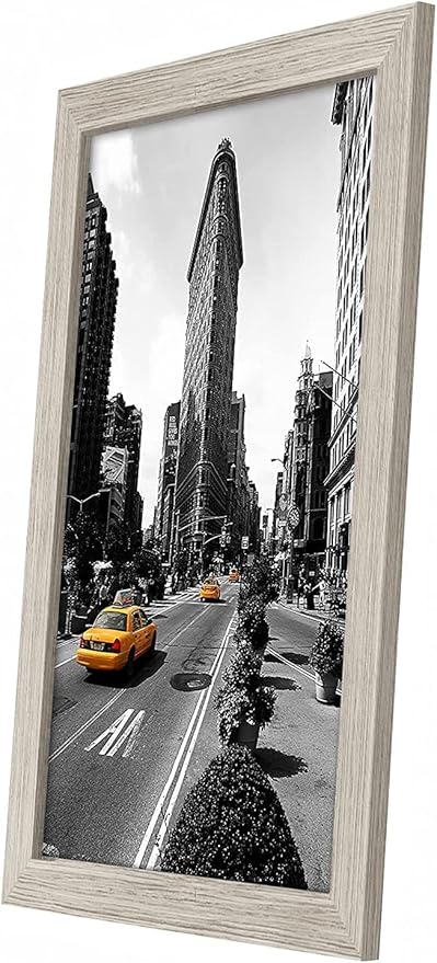 Americanflat 11x17 Picture Frame with Shatter-Resistant Glass - Signature Collection - Gallery-Style Frames Made of Engineered Wood - Photo Frame for Wall Display - Driftwood
