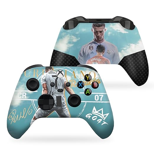 DreamController Ronaaldo Custom X-box Controller Wireless compatible with X-box One/Series X/S Proudly Customized in USA I Permanent HYDRODIP Print(NOT JUST A SKIN)(MODDED)