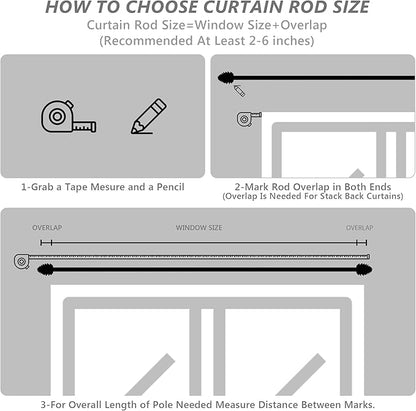 Silver Curtain Rods for Windows 48 to 84 Inches, 1 Inch Diameter Heavy Duty Single Curtain Rod, Adjustable Window Curtain Rod Drapery Rod with Decorative Finials