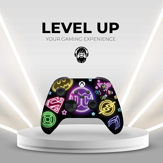 DreamController DC Comiic NEON Custom X-box Controller Wireless compatible with X-box One/Series X/S Proudly Customized in USA I Permanent HYDRODIP Print(NOT JUST A SKIN)(MODDED)