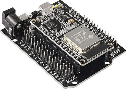 AITRIP 2 Sets ESP-WROOM-32 ESP32 ESP-32S Development Board CP2102 WiFi+Bluetooth Ultra-Low Power Dual Core ESP32-DevKitC-32 ESP-WROOM-32 with Expansion Board for Arduino