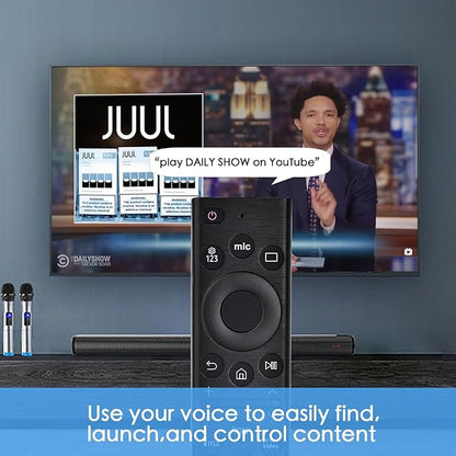 Replacement Voice Remote for Samsung Smart TV:Compatible with BN59-01385A(Solar Version),for All 2019 to 2025 Smasung Curved Crystal UHD QLED The Frame NEO QLED 4K 8K Smart TV
