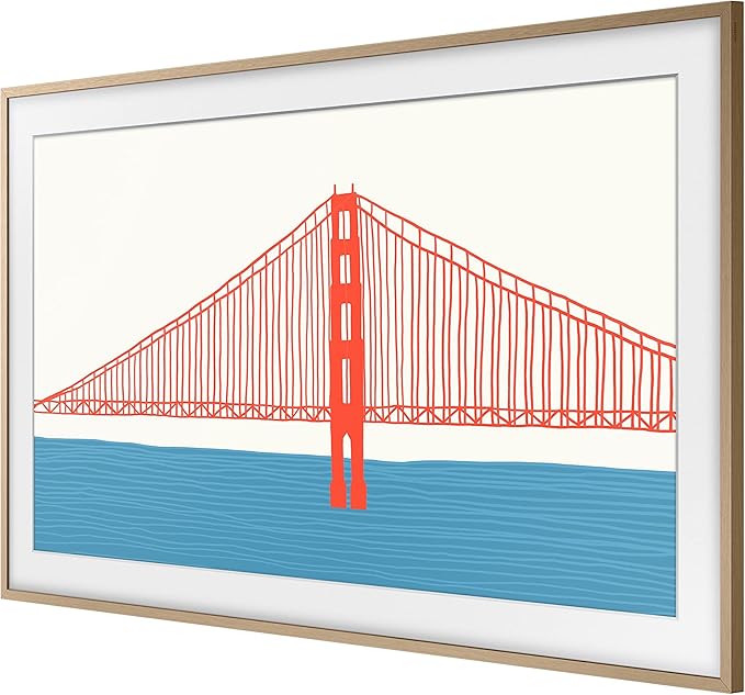Samsung 50-inch The Frame Customizable Bezel, Modern Teak (VG-SCFA50TKBZA, 2021 Model)