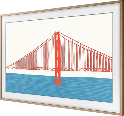 Samsung 50-inch The Frame Customizable Bezel, Modern Teak (VG-SCFA50TKBZA, 2021 Model)