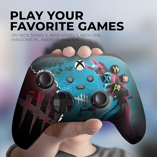 DreamController Dead By Daylighht Custom X-box Controller Wireless compatible with X-box One/Series X/S Proudly Customized in USA with Permanent HYDRO-DIP Printing (NOT JUST A SKIN).