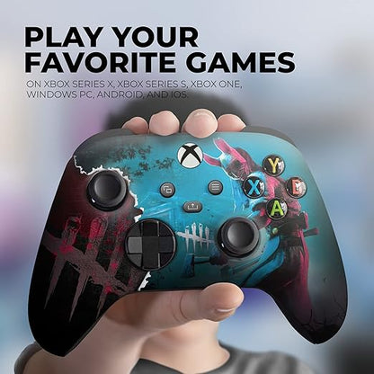 DreamController Dead By Daylighht Custom X-box Controller Wireless compatible with X-box One/Series X/S Proudly Customized in USA with Permanent HYDRO-DIP Printing(NOT JUST A SKIN) (MODDED)