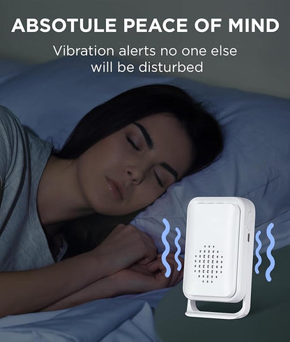 Newly Upgraded 2025 Bed Alarm for Elderly Dementia Patients - Wireless Fall Detection & Motion Sensor Alert System for Seniors, Dementia & Alzheimer Patients (2 Sensor + 1 Receiver)
