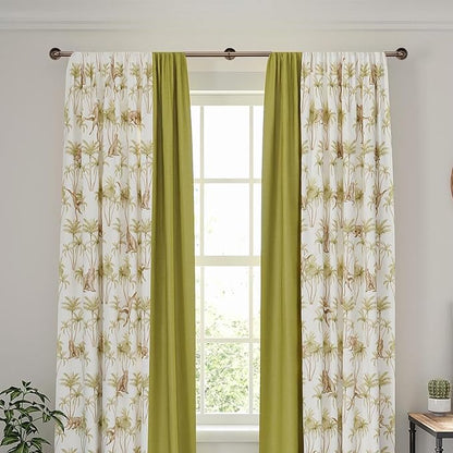 2PCS Industrial Curtain Rods 18 to 88 Inches,Adjustable Length,1 in Diameter Pipe,Wall or Ceiling Mounted,for Bedroom and Living Room(Antique Brass, 18” to 88”2PCS)