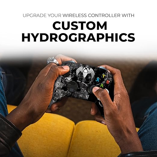 DreamController Vennom Custom X-box Controller Wireless compatible with X-box One/Series X/S Proudly Customized in USA with Permanent HYDRO-DIP Printing (NOT JUST A SKIN)