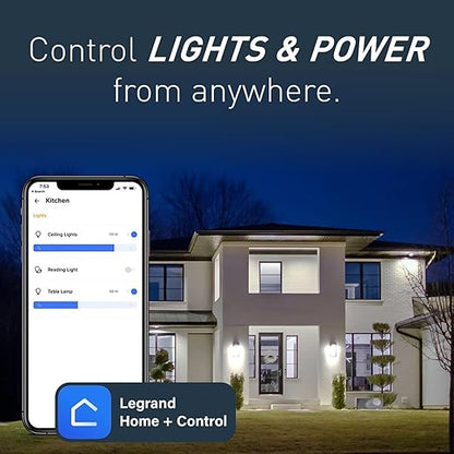 Legrand Radiant WNRL50WH Smart Tru-Universal Dimmer with Netatmo, Compatible with Alexa, Google Assistant & Apple HomeKit, White (1 Count)