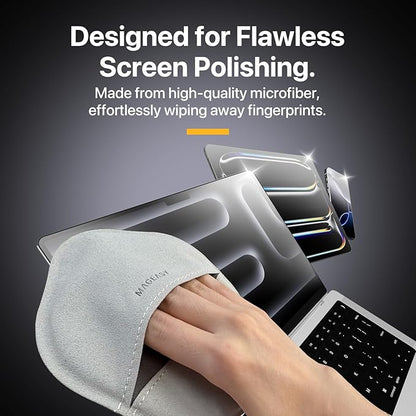 MAGEASY Microfiber Cleaning Cloth for Electronics, iPhone iPad MacBook, Car Screen Cleaner, Keyboards, Eye Glasses, Camera Lens Wipes - No Lint & Streak Free Thick Polishing Cloth Reusable