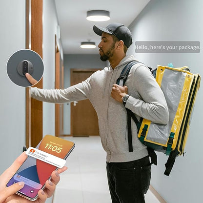 Cawhun Peephole Camera WiFi Doorbell with 4.3" LCD Smart Door Viewer – 1080P | 120° View, Night Vision, Motion Alerts & 2-Way Talk | Security Door Viewer for Homes/Apts via Smart Life App
