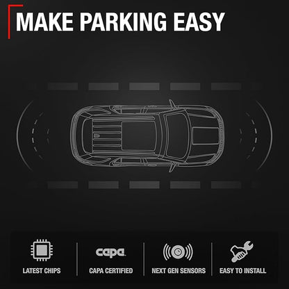 T1A Car Parking Sensors - Compatible with 2018-2019 Ford Edge, 19-21 Ford Explorer; 20-21 Lincoln Nautilus - Front/Rear Backup Reverse Parking Assist Kit - OEM HU5Z15K859AAT