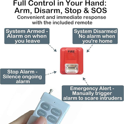 Wireless Door Chime Sensor, When Door Opens, 2,000 FT Range, Voice Alert, Entry Alarm for Business/Home/Kids, Ringer Alert 2 Sensors + 1 Receiver, 6 Adjustable Volume 7 Chimes, 10+ Years Battery