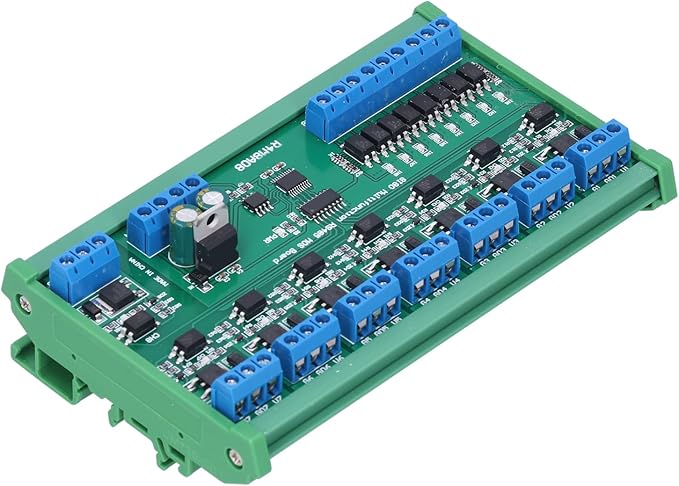 MOSFET Control Module 8 Channel Input Output RS485 Din Rail Mount Smart Home Automation Electronic Component for CCTV Camera System Motor Control