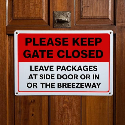 Custom Metal Sign Outdoor, Personalized Signs for Office, Business, or Home, Fade-Resistant Rust-Free Aluminum, 10x7 Inches