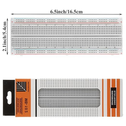 20 Pack Breadboard 830 Point Solderless Prototype PCB Board Kit, Breadboards Protoboard MB-102 for Proto Shield Distribution Connecting Blocks, Arduino DIY Electronics Kit