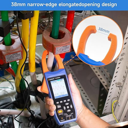 OWON CMS061 3-in-1 Bluetooth Clamp Meter – 600A AC/DC True RMS, Oscilloscope & Data Logger, 20,000 Counts, Inrush Current, NCV, IPS LCD, Rechargeable Battery