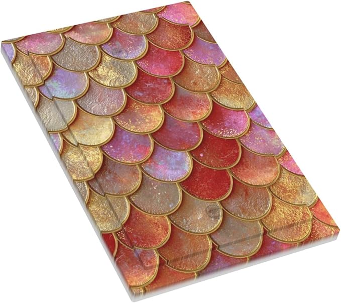 Mermaid Glitter Scale Rainbow Gold Fish Scales Light Switch Cover Plate 1 Gang No Device Blank Electrical Wall Plates Faceplate Decorative Switch Plate for Bed Room Home Decor