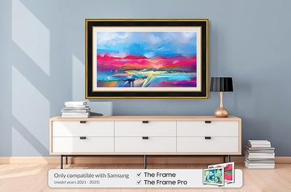 Antique Gold & Black 43" Premiere Deco TV Frame - Compatible ONLY with Samsung The Frame TVs (Fits 2021-2025, LS03A, LS03B, LS03C, LS03D, LS03FA)