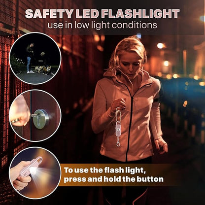 Safe Sound Personal Alarm, 130 dB Loud Siren Song Emergency Security Alarm Keychain with Strobe LED Light, Personal Sound Safety Siren for Women, Men, Children, Elderly