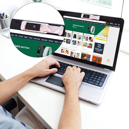 Webcam Cover, 3 Pieces, Laptop Camera Cover, Privacy Shielding Capacity is Twice as Big as The Traditional, Suitable for Computer Mobile Phones, laptops, Tablets and so on (Pink Marble)