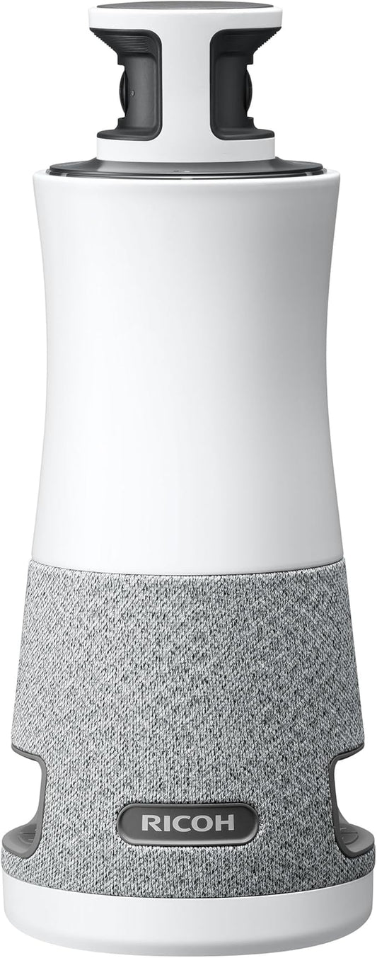 RICOH Meeting 360-360° Conference Room Camera - AI-Powered - Active Speaker Focus - USB-C Bus Powered - Zoom Certified - Works with Microsoft Teams, Google Meet, Cisco Webex