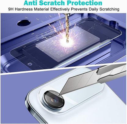 PEHAEL 3+3Pack for iPhone Air Privacy Screen Protector with Camera Lens Protector Full Coverage Anti-Spy Tempered Glass Film 9H Hardness Easy Installation Bubble Free [6.5 inch]