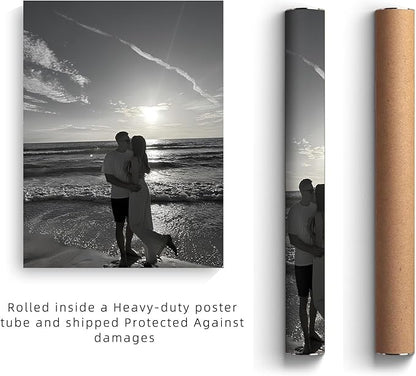YXIMOX Custom 24" x36" Art Print on Premium Canvas, Personalized with Your Image or Design, Large Wall Decor for Living Room, Office, Bedroom, Custom Canvas Artwork(24"x36",Unframe)