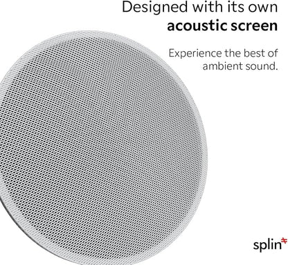 Splin Ceiling Embedded Mount Stand Compatible with Smart Speaker Alexa Echo Pop, Echo Dot 4th and 5th gen., Amazon, and HomePod Mini, Apple— Pro Light— Model Classic Built-in (White) —