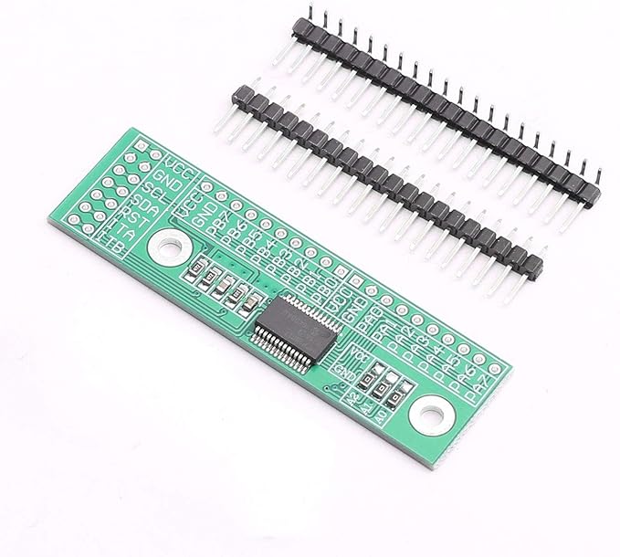 DEVMO MCP23017 I2C Interface 16bit I/O Extension Module Pin Board IIC to GIPO Convert Compatible with Ar-duino IIC Input and Output Expansion Board