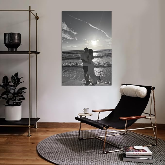 YXIMOX Custom 24" x36" Art Print on Premium Canvas, Personalized with Your Image or Design, Large Wall Decor for Living Room, Office, Bedroom, Custom Canvas Artwork(24"x36",Unframe)