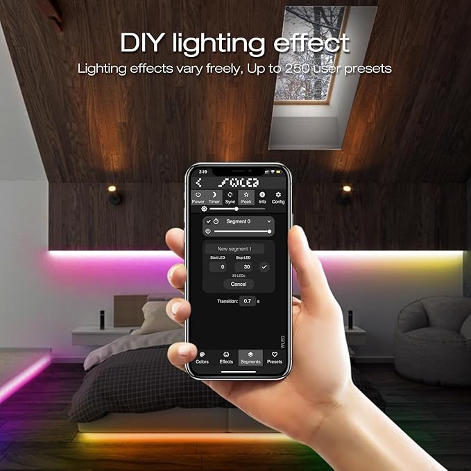 GLEDOPTO WLED ESP32 Mini LED Strip Controller DC12-24V RGB IC Digital with Mic Sound Mode Dynamic Lighting DIY for WS2811 WS2812 WS2812b SK6812 WS2815 Addressable FCOB LED Strip