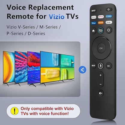 Voice Remote Control for Vizio-Smart-TV-Remote-Replacement XRT260 for Vizio D/P/M/V-Series Smart TVs