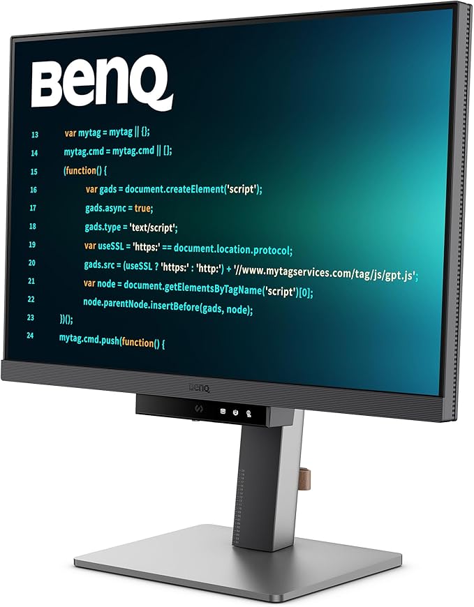 BenQ RD240Q 24.1” WQXGA BenQ Programming Monitor, 90W USB Type-C, Advanced Coding Modes, Coding HotKey, Ergonomic Design, 16:10 Special Ratio, Circadian Mode, Eye-Care Technology, Eco-Friendly Design