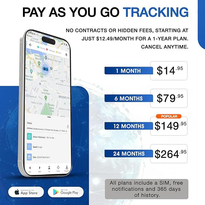 REWIRE SECURITY DB2-4G GPS Tracker for Vehicles – Real-Time Vehicle Tracking Device for Car, Van, Motorhome | Easy Battery Install | Live App Tracking | 4G Fleet Tracking