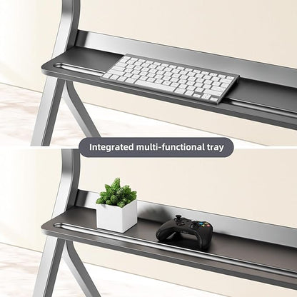 Smart Board Stand with Four Lockable Wheels for 55"-86 Electronic Whiteboard, Digital Whiteboard Stand for Home, Smart Board for Classroom and Office with Mobile Stand